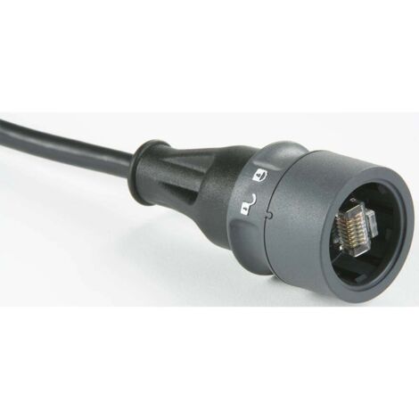 Câble de raccordement RJ45 CAT 5e S/FTP Bulgin PXP6037/5M00 [1x RJ45 mâle - 1x RJ45 mâle] noir 5.00 (1/2)