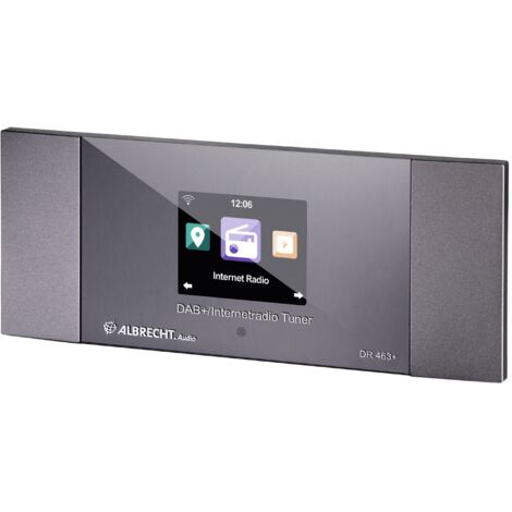 Albrecht Albrecht DR 463+ Internet-, DAB+ und UKW-Radio Tuner Adaptateur pour radio Internet DAB+, Internet, FM DAB+, radio internet, FM, WiFi avec t R053832