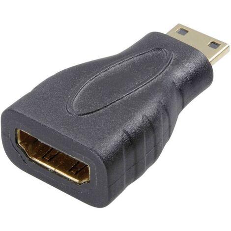 Adaptateur HDMI SpeaKa Professional SP-7869908 [1x HDMI mâle C mini - 1x HDMI femelle] noir contacts (1/2)