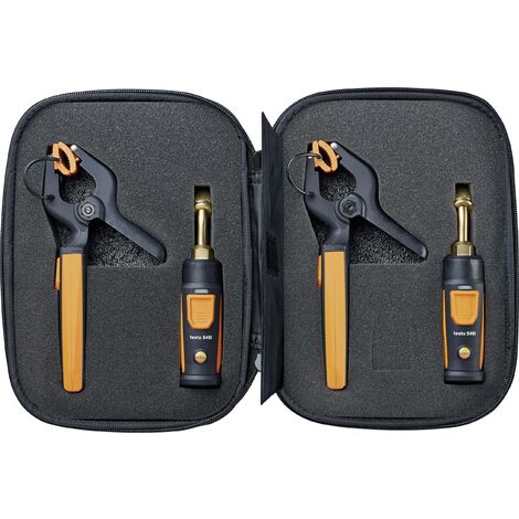Testo – Appareil de mesure de température -40 à +150 °C – Précision ± 1.3 °C – Résolution 0.1 °C – Kit pour climatisation et frigorifiques - Q373232