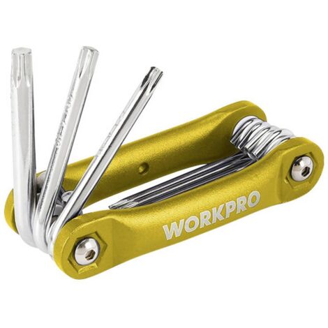WorkPro TORX Jeu de clés mâles coudées T 8, T 10, T 15, T 20, T 25, T 27, T 30, T 40 Y231723 (1/3)