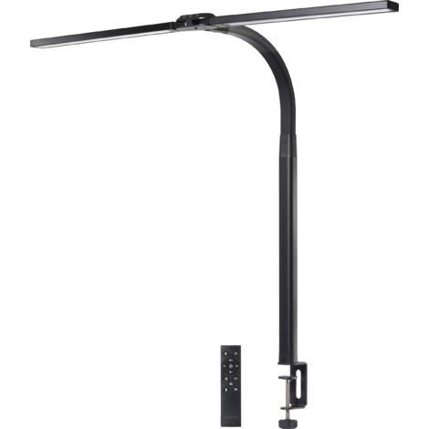 Sygonix SY-6735644 Lampe LED de bureau avec pince LED LED 24 W CEE: F (A - G) noir Y846553 (1/5)