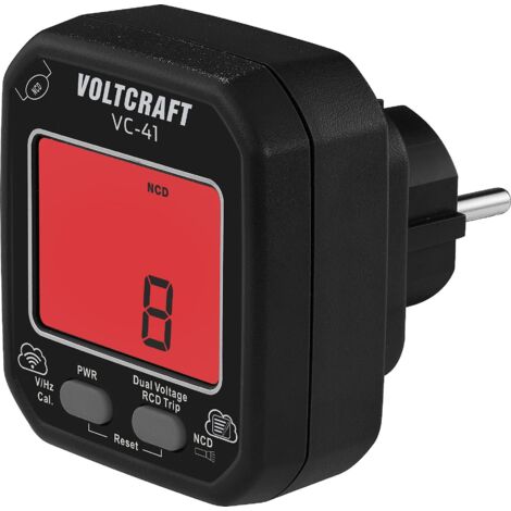Testeur de prise VOLTCRAFT VC-41 CAT II 250 V LCD A765223