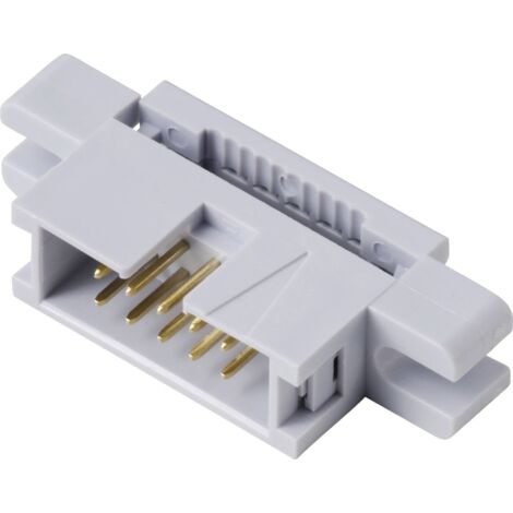 TRU COMPONENTS TC-13537804 Connecteur fil à carte avec bride de fixation Pas: 2.54 mm Nbr total de pôles: 10 Nbr de rangées: 2 1 pc(s) Y611393 (1/4)
