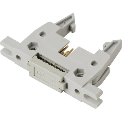 TRU COMPONENTS TC-13537780 CONNECTEUR FIL À CARTE AVEC LEVIER DÉJECTION LONG PAS: 2.54 MM NBR TOTAL DE PÔLES: 10 NBR DE RANGÉES: (1/4)