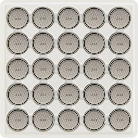 GP CR2032 Bulk Jeu de piles bouton 3 V 230 mAh 25 pc(s) W374563 (1/2)