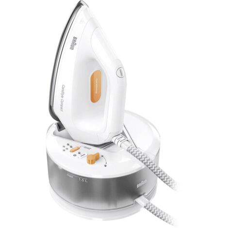 Braun IS 2132 WH 0128804000 Fer à repasser à vapeur 2400 W blanc, orange W357303 (1/3)