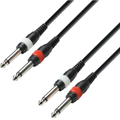 Câble de raccordement Adam Hall K3TPP0300 Jack instruments [2x Jack ...