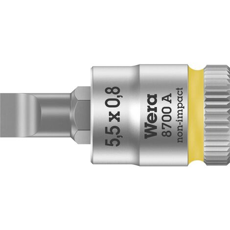 Wera 8700 A FL 05003320001 vis à fente Douille-embout 5.5 mm 1/4" (6.3 mm) X561711