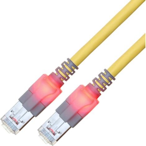 Easylan CS1OYCDCD0010 RJ45 Câble réseau, câble patch CAT 6 S/FTP 1 m jaune 1 pc(s) W898973 (1/2)