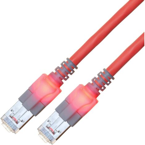 Easylan CS1ORCDCD0010 RJ45 Câble réseau, câble patch CAT 6 S/FTP 1 m rouge 1 pc(s) W898753 (1/2)
