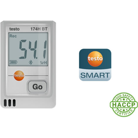testo 0572 1743 01 174 H BT Enregistreur de données de température, Enregistreur de données d'humid
