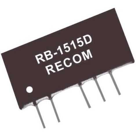 Convertisseur CC/CC pour circuits imprimés RECOM RB-1212D Nbr. de sorties: 2 x 12 V/DC 5 V/DC 42 mA 1 W 1 pc(s) Q17430 (1/3)