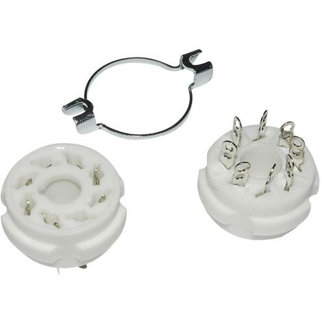 SOCLE POUR TUBE ÉLECTRONIQUE CÉRAMIQUE OCTAL PÔLE 8 MONTAGE CHASSIS SONSTIGE (1/3)