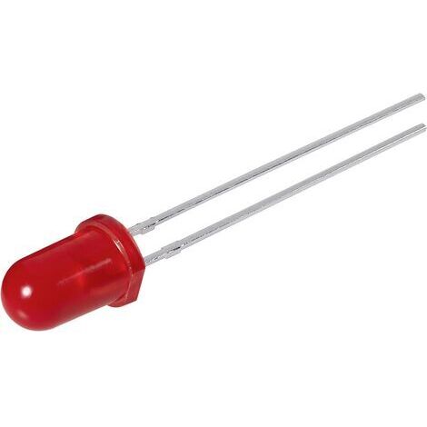 Vossloh Schwabe WU-8-53HD LED rouge rond 5 mm 14 mcd 60 ° 20 mA 2.25 V Q61312 (1/4)