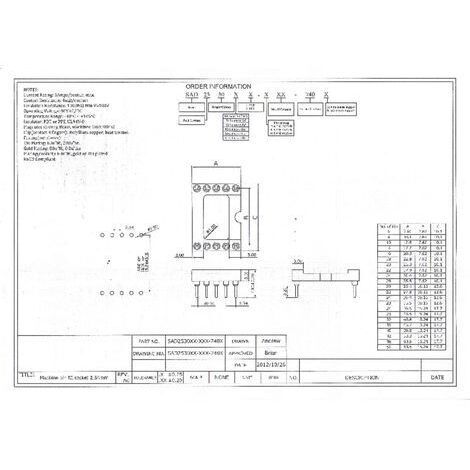2x Sockets 7 Broches Pour Tube électronique – Support Noir Circuit Imprimé NOS