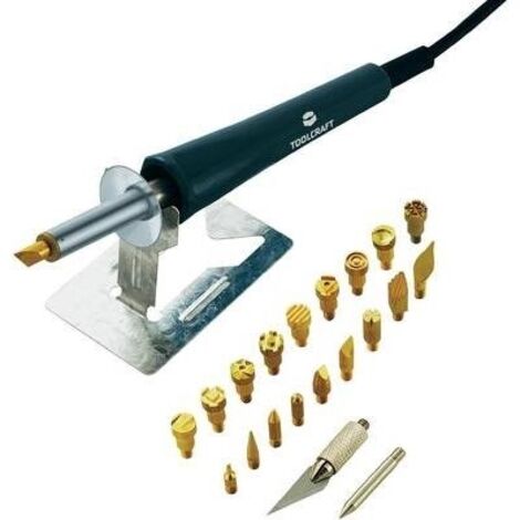 Kit pyrogravure 24 pcs TOOLCRAFT MD-30WB 30 W +220 - +580 °C Q05450