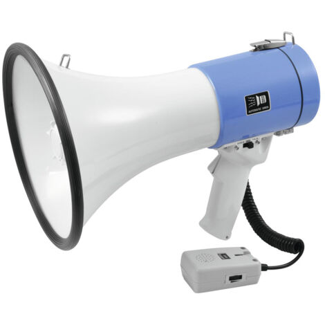 Omnitronic Mégaphone avec sangle de retenue, avec microphone à main
