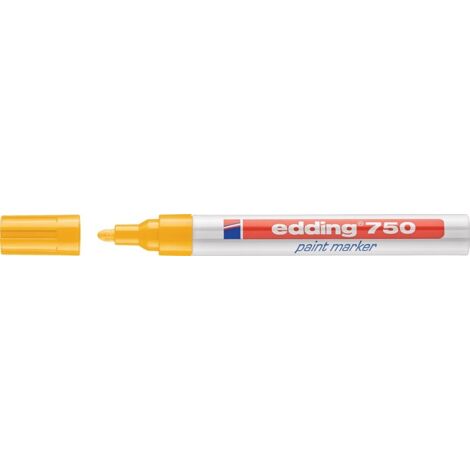 Marqueur permanent Edding 750/4-750005 – Pointe ronde 2-4 mm – Résistant à l'eau et à la lumière – Encre faible odeur