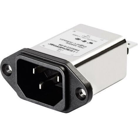 Filtre d'alimentation Schaffner FN 9222-10-06 avec connecteur femelle pour appareil 250 V/AC 10 A 0.225 mH (l x H) 48 mm x 22.5 mm 1 pc(s) Y06451 (1/2)
