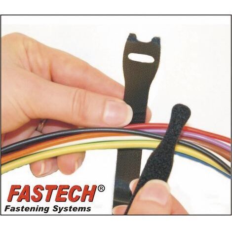 FASTECH® E1-1-330-B100 Collier de serrage auto-agrippant pour grouper partie velours et partie agrippante (L x l) 150 mm x 13 mm noir 1 pc(s) W27720 (1/2)