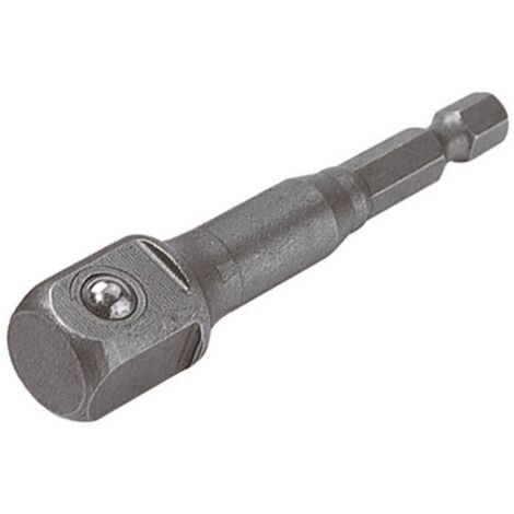 Wolfcraft – Adaptateur de douille 1/2 pouces – Entraînement 6.3 mm (1/4') – Longueur 72 mm – Accessoire pour visseuse - W84440