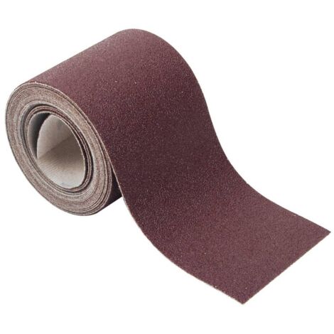 Wolfcraft – Rouleau abrasif auto-agrippant 80 grain – Largeur 93 mm – Longueur 4 m – Pour ponçage bois dur et teck