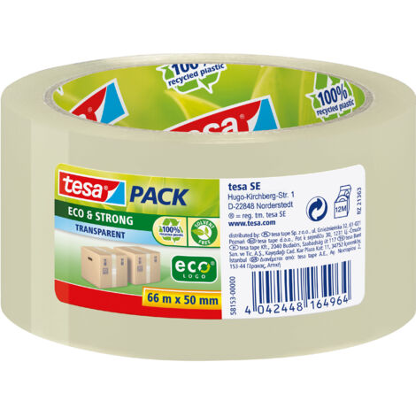 Ruban adhésif d'emballage tesapack® tesa 58153-00000-00 transparent (L x l) 66 m x 50 mm acrylate 1 pc(s)