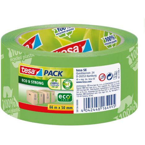 Tesa - Set of 6 rubans d'emballage Tesapack Eco &amp Strong, 50 mm x 66 m