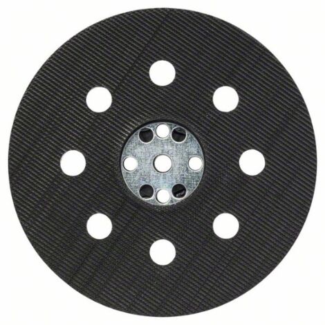Bosch – Plateau de ponçage Ø 115 mm – Mi-dur pour ponçage bois, plâtre et peinture – Fixation rapide sur PEX 115 - 2608601065