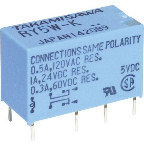 Takamisawa RY-12W-K Relais pour circuits imprimés 12 V/DC 1 A 2 inverseurs (RT) 1 pc(s) S75688 (1/5)