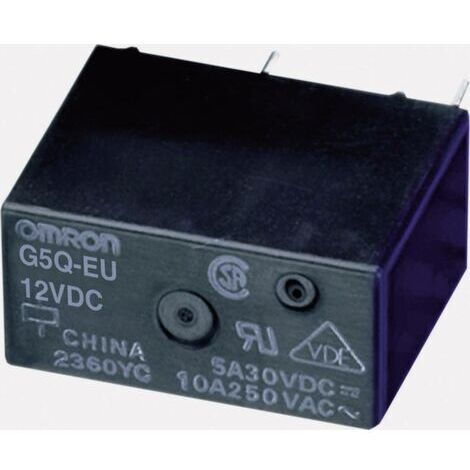 Omron G5Q-1-EU 12DC Relais pour circuits imprimés 12 V/DC 5 A 1 inverseur (RT) 1 pc(s) S72029 (1/5)