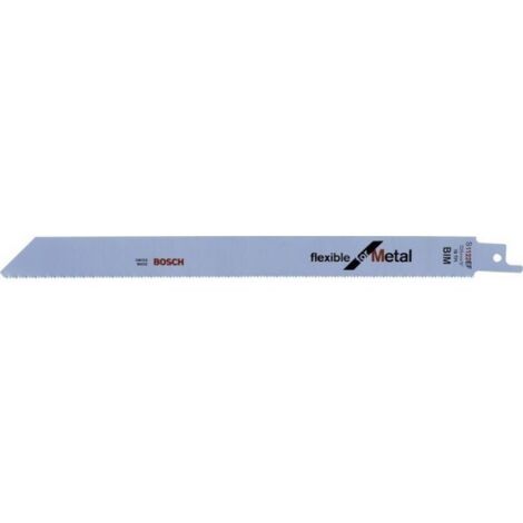Bosch – Lame de scie sabre BIM 225mm – Denture progressive pour tôles minces 1,5-4mm – Lot de 5 – SKU 2608656020