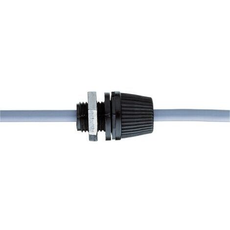 Presse-étoupe Donau Elektronik 527190 avec décharge de traction M10 Polyamide noir 1 pc(s) S54907