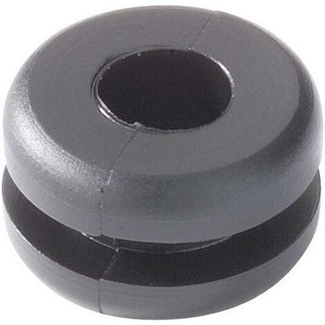 Passe-câbles HellermannTyton HV1205-PVC-BK-M1 633-02050 Ø max. des bornes 10 mm PVC noir 1 pc(s) S14041