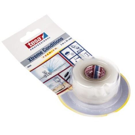 Ruban auto-amalgamant Tesa 4600 Transparent 8000V 25mm x 3m x 0.5mm, +260°C ( Prix pour 1 )