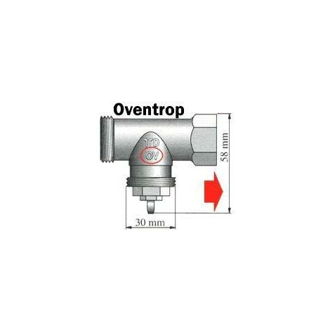 700128 Adaptateur de vanne de radiateur Adapté pour radiateurs Oventrop  S87264