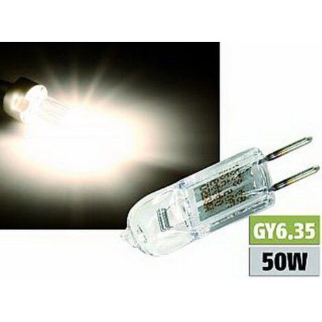 Lot 10 Ampoules Halogènes GY6.35 50W – 12V Dimmable 2700K Blanc Chaud 650lm – Éclairage Lustres & Lampes