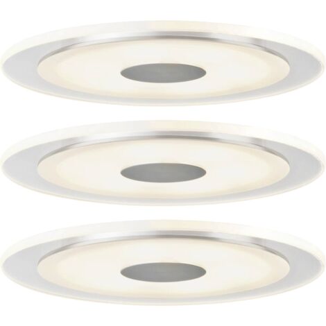 Luminaire à LED encastrable LED intégrée Paulmann Whirl 92543 N/A 18 W aluminium jeu de 3 (1/5)