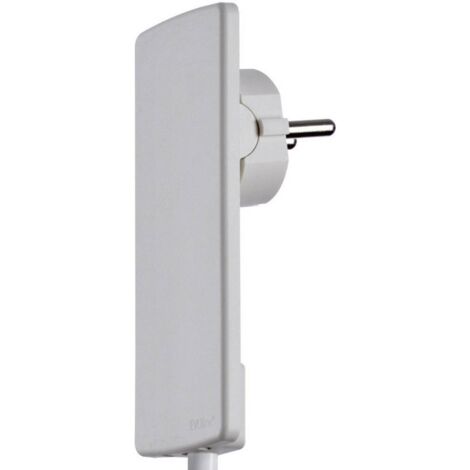 Fiche plate à contact de protection EVOline 1510.0000.0300 avec dispositif d'aide au branchement plastique 230 V blanc IP20 X99166
