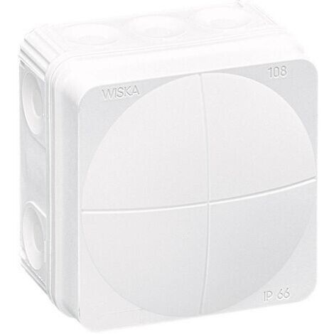 Boîte de dérivation Wiska 10060622 (L x l x H) 76 x 76 x 51 mm blanc IP66 X99456 (1/4)