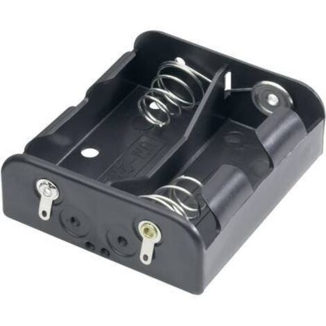 Support de pile 2x LR14 (C) Goobay 45834 raccordement à souder (L x l x H) 62 x 56 x 23 mm X93886 (1/2)