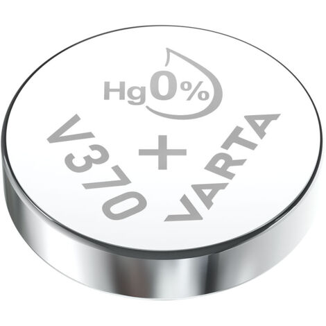 Pile micro bouton Varta argent sr69 - v370 1,55v blister 1 unité ø9,5x2,15mm