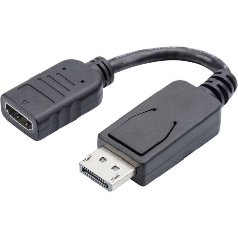 Adaptateur DisplayPort, HDMI Digitus AK-340400-001-S [1x DisplayPort mâle - 1x HDMI femelle] 15.00 c