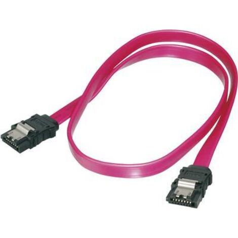 Câble de connexion du disque dur Digitus - 2 connecteurs SATA femelles 7 broches - 0,30 m - Rouge - AK-400102-003-R X46538 (1/2)
