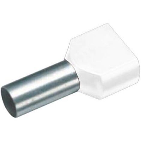Embout double d'extrémité de câble Vogt Verbindungstechnik 470108D 0.5 mm² x 8 mm partiellement isolé blanc 100 pc(s) D77858 (1/2)