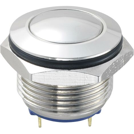 TRU COMPONENTS 701934 GQ16B-10/J/N Bouton-poussoir antivandalisme 48 V/DC 2 A 1 x Off/(On) à rappel 1 pc(s) D79021