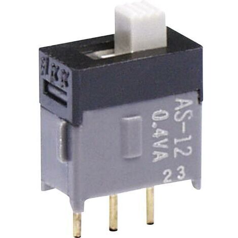 NKK Switches AS12AP AS12AP Interrupteur à glissière 28 V DC/AC 0.1 A 1 x On/On 1 pc(s) D75916 (1/2)
