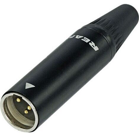 XLR miniature mâle, droit Rean AV RT5MC-B Nombre de pôles: 5 noir 1 pc(s) D93802 (1/5)
