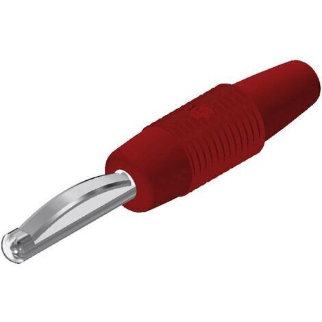 Fiche banane mâle Ø de la broche: 4 mm SKS Hirschmann VON 20 930046101 rouge 1 pc(s) D27889 (1/4)